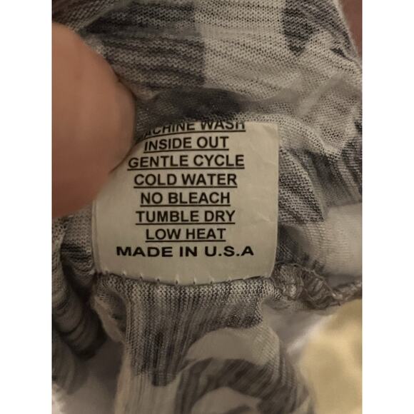 David Cline Button Down Shirt •XS• Collared Grey Jet Scroll Paisley 9100 Blouse - Picture 8 of 10